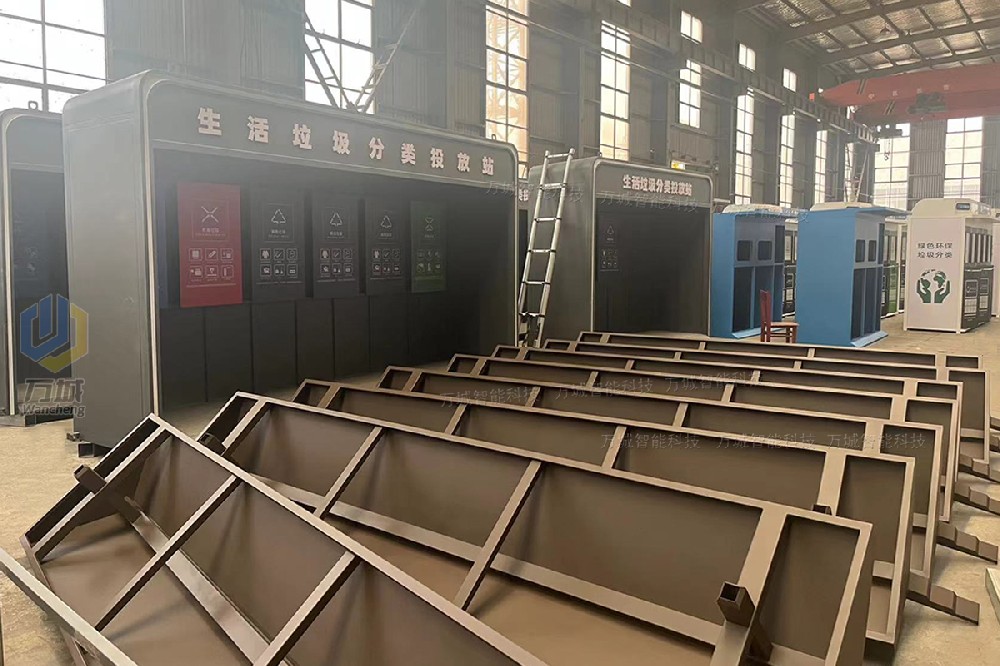 老客戶第30大批經典實用型半封閉式垃圾亭款式一